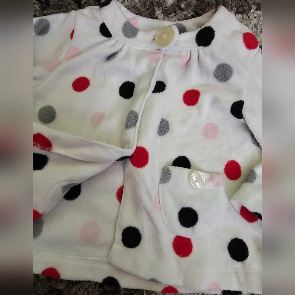 Carters Baby Girls Polka Dot Jacket Size 12 months